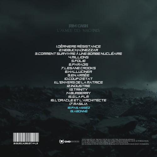 CD " L'ARMÉE DES MACHINES " VERSION "JORY"