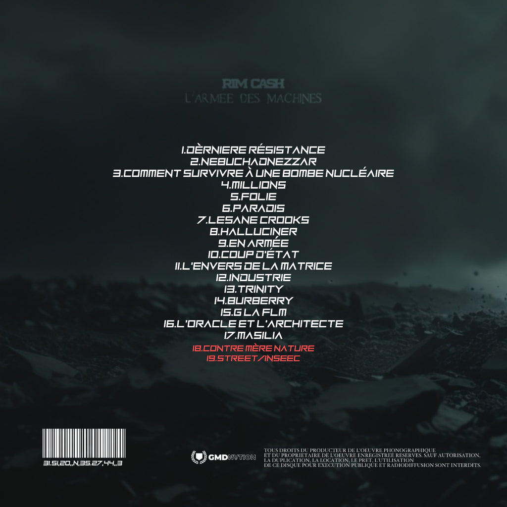 CD " L'ARMÉE DES MACHINES " VERSION "HUMAN"