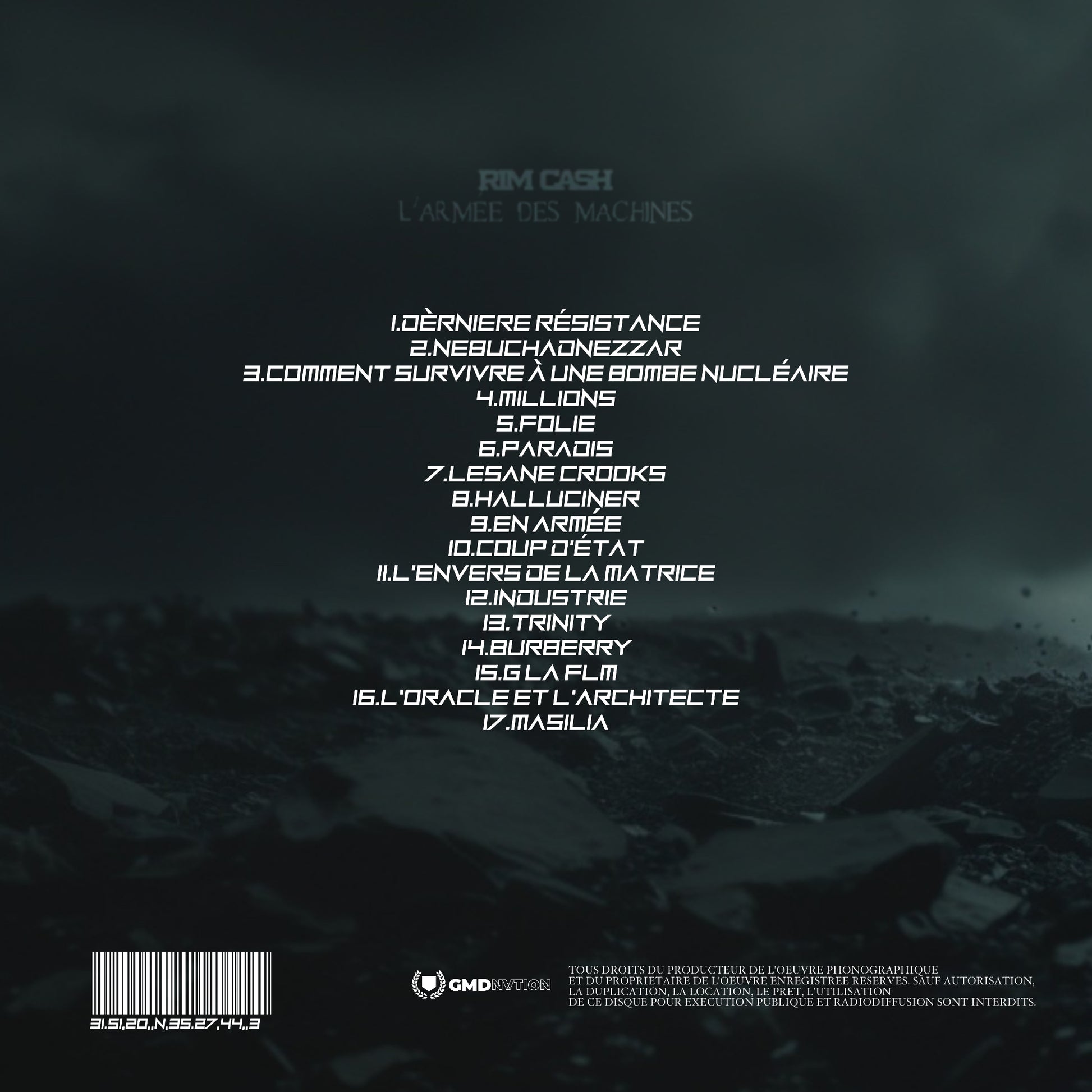 CD " L'ARMÉE DES MACHINES " VERSION STANDARD